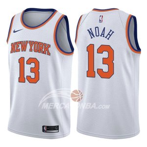 Maglie NBA New York Knicks Joakim Noah Association 2017-18 Bianco
