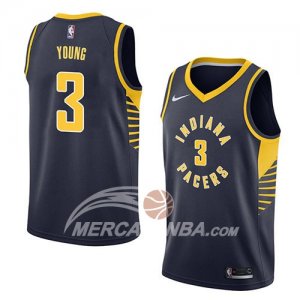 Maglie NBA Indiana Pacers Joe Young Icon 2018 Blu