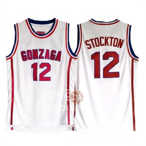 Maglie NBA NCAA Gonzaga Stockton Blanco
