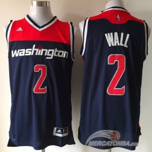 Maglie NBA Rivoluzione 30 Wall,Washington Wizards Blu