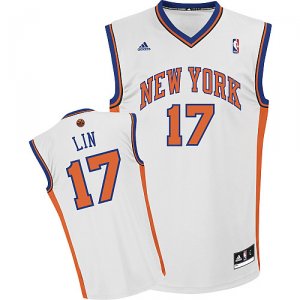 Maglie NBA Rivoluzione 30 Jeremy Lin,New York Knicks Bianco