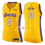 Maglia NBA Donna Kyle Kuzma Los Angeles Lakers Icon 2017-18 Giallo