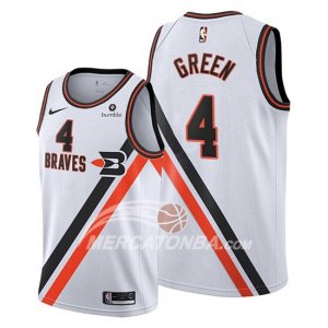 Maglia Los Angeles Clippers Jamychal Green Classic Edition 2019-20 Bianco