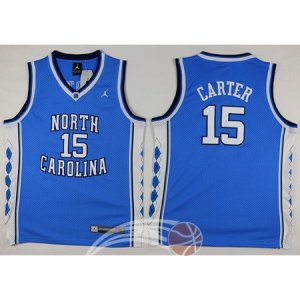 Maglie Bambino NBA NCAA Carter,Norte Carolina Blu