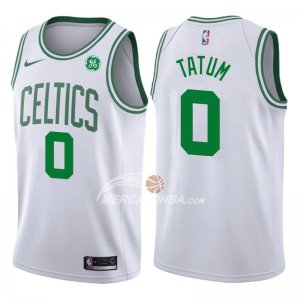 Maglie NBA Autentico Celtics Tatum 2017-18 Bianco