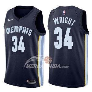 Maglie NBA Memphis Grizzlies Brandan Wright Icon 2017-18 Blu