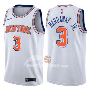 Maglie NBA New York Knicks Tim Hardaway Jr. Statehombret 2017-18 Bianco