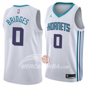 Maglia NBA Charlotte Hornets Miles Bridges Association 2018 Bianco