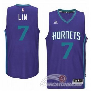 Maglie NBA Retro Lin,New Orleans Hornets Porpora