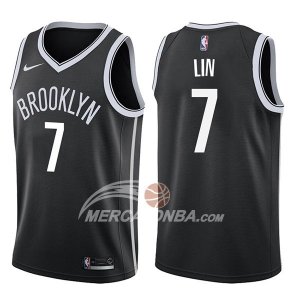 Maglie NBA Brooklyn Nets Jeremy Lin Icon 2017-18 Nero