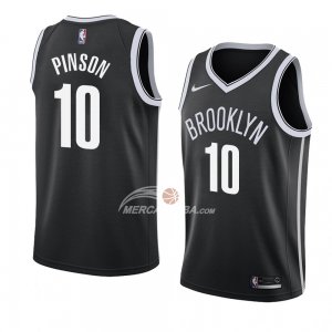 Maglia Brooklyn Nets Theo Pinson Icon 2018 Nero