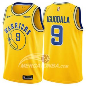 Maglia NBA Golden State Warriors Andre Iguodala Hardwood Classic 2018 Giallo