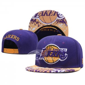 Cappellino Los Angeles Lakers Viola Giallo2