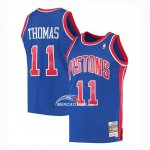 Maglia Detroit Pistons Isaiah Thomas Mitchell & Ness 1988-89 Blu
