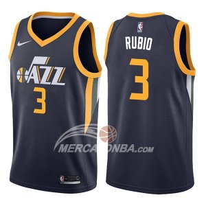Maglie NBA Utah Jazz Ricky Rubio Icon 2017-18 Blu