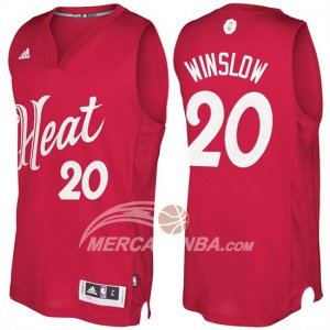 Maglie NBA Christmas 2016 Justise Winslow Miami Heats Rosso
