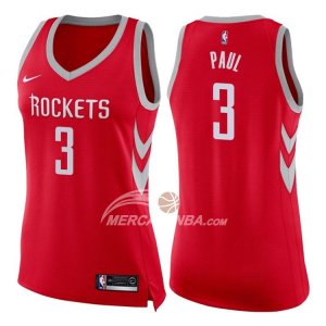 Maglie NBA Donna Chris Paul Houston Rockets Icon 2017-18 Rosso