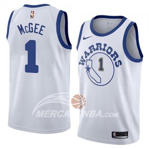 Maglie NBA Golden State Warriors Javale Mcgee Hardwood Classic 2018 Bianco