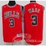 Maglia NBA Wade,Chicago Bulls Rosso