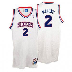 Maglie NBA Malone,Philadelphia 76ers Bianco