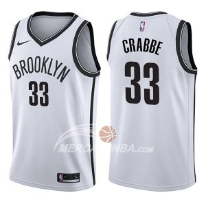 Maglie NBA Brooklyn Nets Allen Crabbe Association 2017-18 Bianco