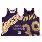 Maglia Los Angeles Lakers Dwight Howard Mitchell & Ness Big Face Viola