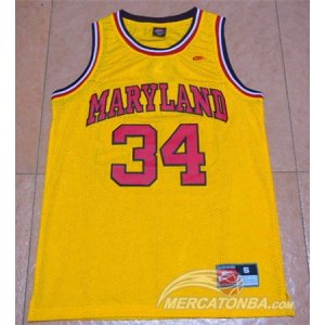 Maglie NBA NCAA Maryland Blas Giallo