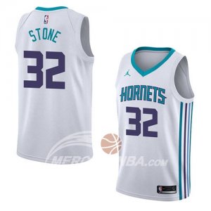 Maglie NBA Charlotte Hornets Julyan Stone Association 2018 Bianco