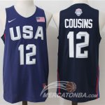 Maglia NBA Twelve USA Dream Team Cousins Blu