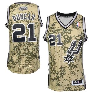 Maglie NBA Rivoluzione 30 Duncan,San Antonio Spurs Camouflage