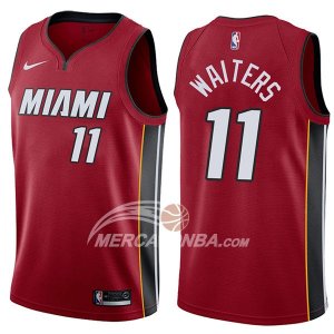 Maglie NBA Miami Heat Dion Waiters Statehombret 2017-18 Rosso