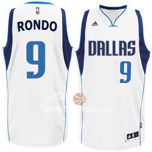 Maglie NBA Rondo Dallas Mavericks Blanco