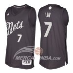 Maglia NBA Lin Christmas,Brooklyn Nets Nero