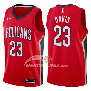 Maglie NBA New Orleans Pelicans Anthony Davis Statement 2017-18 Rosso