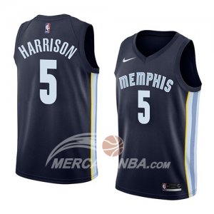 Maglie NBA Memphis Grizzlies Andrew Harrison Icon 2018 Blu