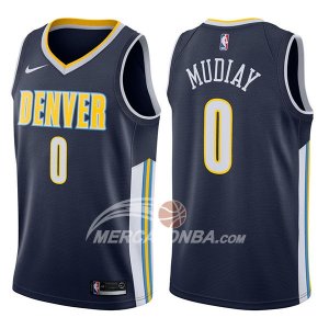 Maglie NBA Denver Nuggets Emmanuel Mudiay Icon 2017-18 Blu
