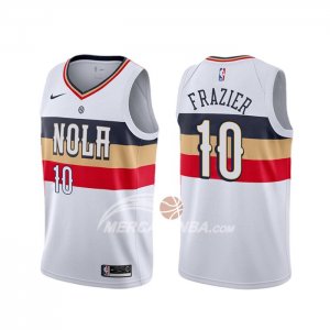 Maglia New Orleans Pelicans Tim Frazier Earned Bianco