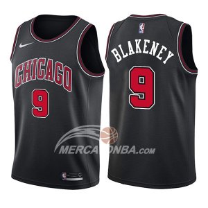 Maglie NBA Chicago Bulls Antonio Blakeney Statehombret 2017-18 Nero