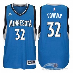 Maglie NBA Towns,Minnesota Timberwolves Blu