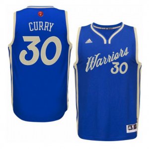 Maglie NBA Curry Christmas,Golden State Warriors Blauw