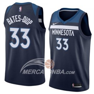 Maglie NBA Minnesota Timberwolves Keita Bates-diop Icon 2018 Blu