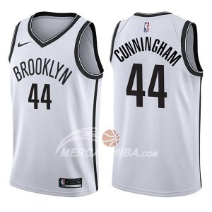 Maglie NBA Brooklyn Nets Dante Cunningham Association 2017-18 Bianco