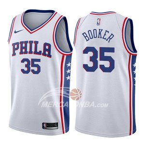 Maglie NBA Philadelphia 76ers Trevor Booker Association 2017-18 Bianco