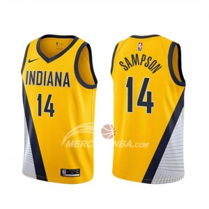 Maglia Indiana Pacers Jakarr Sampson Statement 2019-20 Giallo