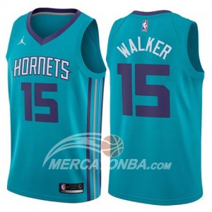 Maglie NBA Charlotte Hornets Kemba Walker Icon 2018 Blu
