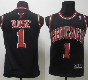 Maglie NBA Bambini Rose,Chicago Bulls Nero