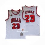 Maglia Chicago Bulls Michael Jordan NO 23 Mitchell & Ness 1998 NBA Finals Bianco