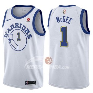 Maglie NBA Golden State Warriors Javale Mcgee Hardwood Classic 2017-18 Bianco