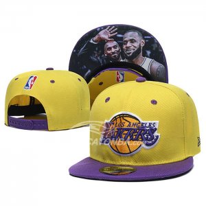 Cappellino Los Angeles Lakers Lebron James & Kobe Bryant 9FIFTY Snapback Amarill
