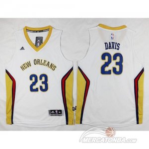 Maglie NBA Bambini Davis,New Orleans Hornets Bianco